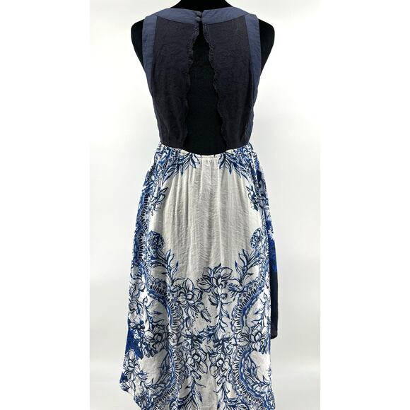 Free People Russian Plate High Low Dress Coastal Beachy - Picture 2 of 13
